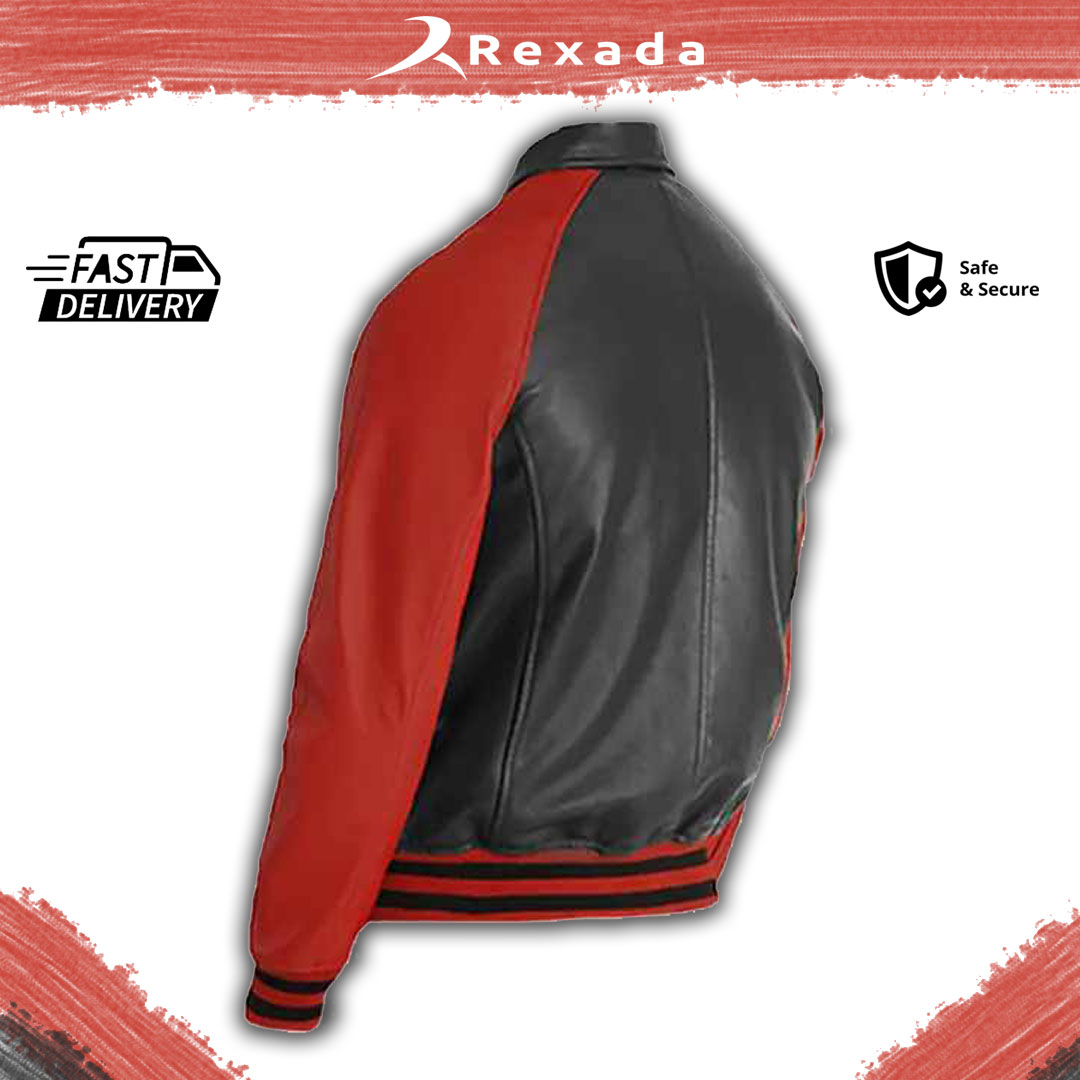Rexada Vanguard Varsity Leather Jacket – Redefining Power, Heritage, and Modern Edge