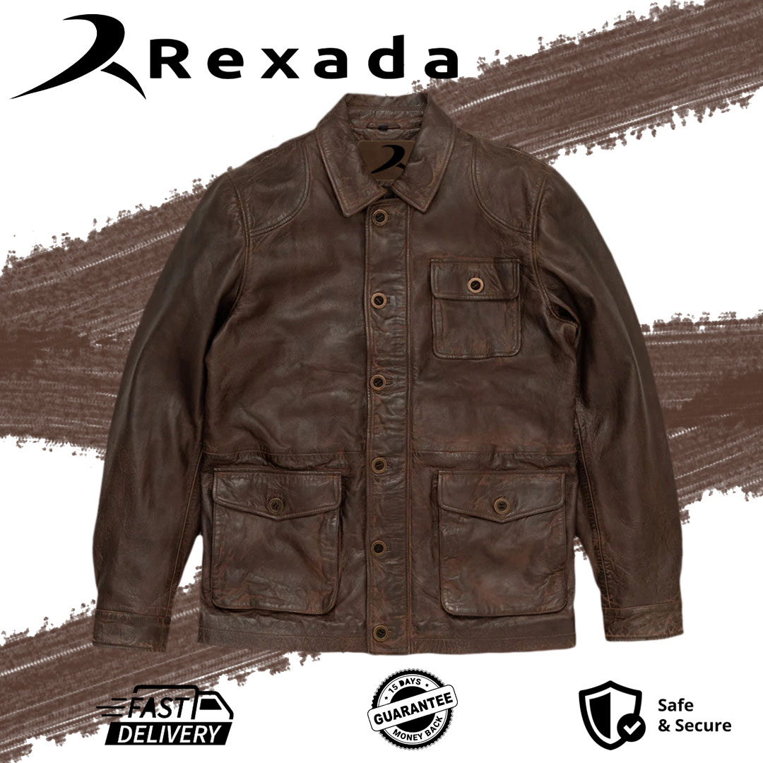 Vintage Brown Outlander Leather Jacket | Rexada
