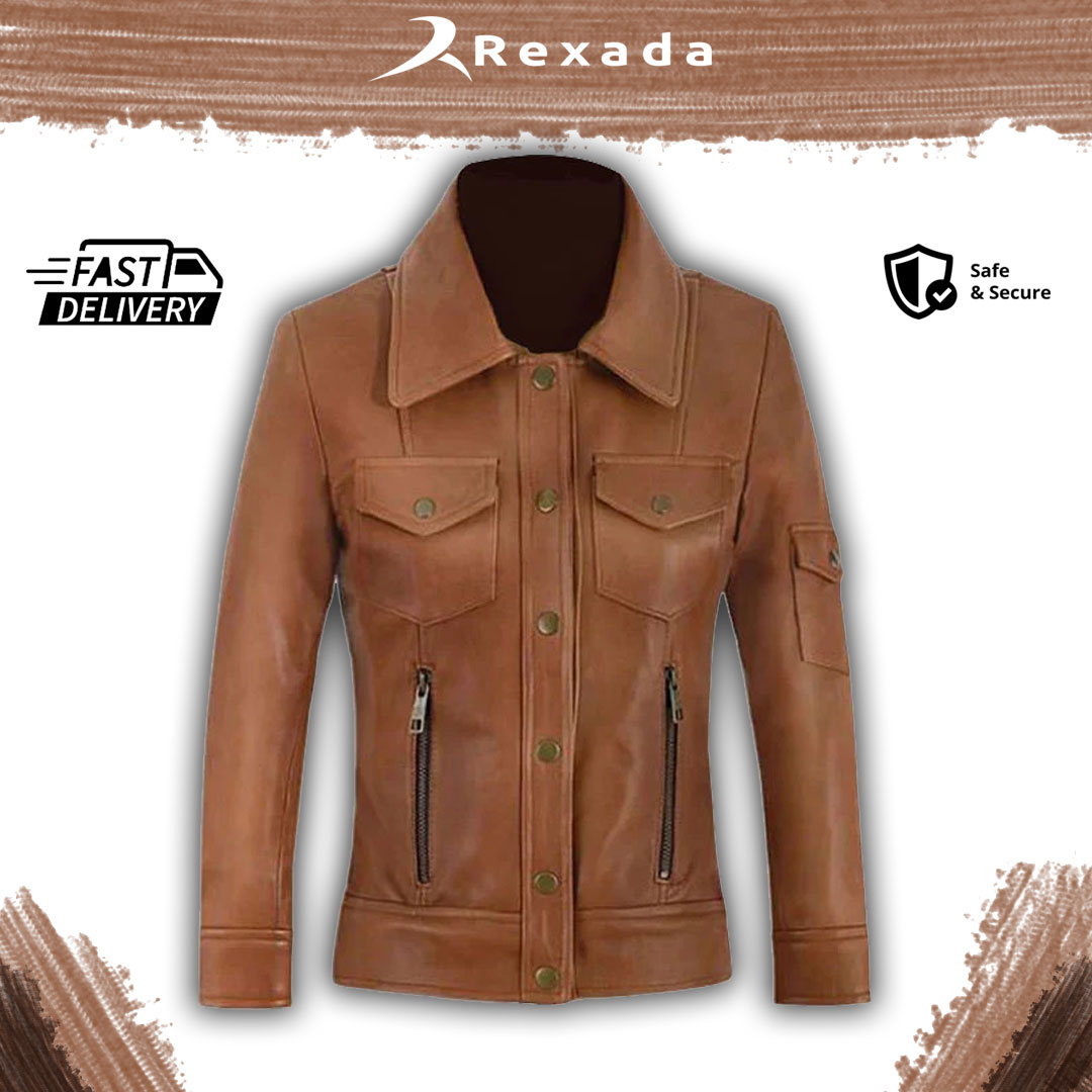 Rexada Westline Men’s Real Leather Trucker Jacket – Classic Edge. Modern Attitude.