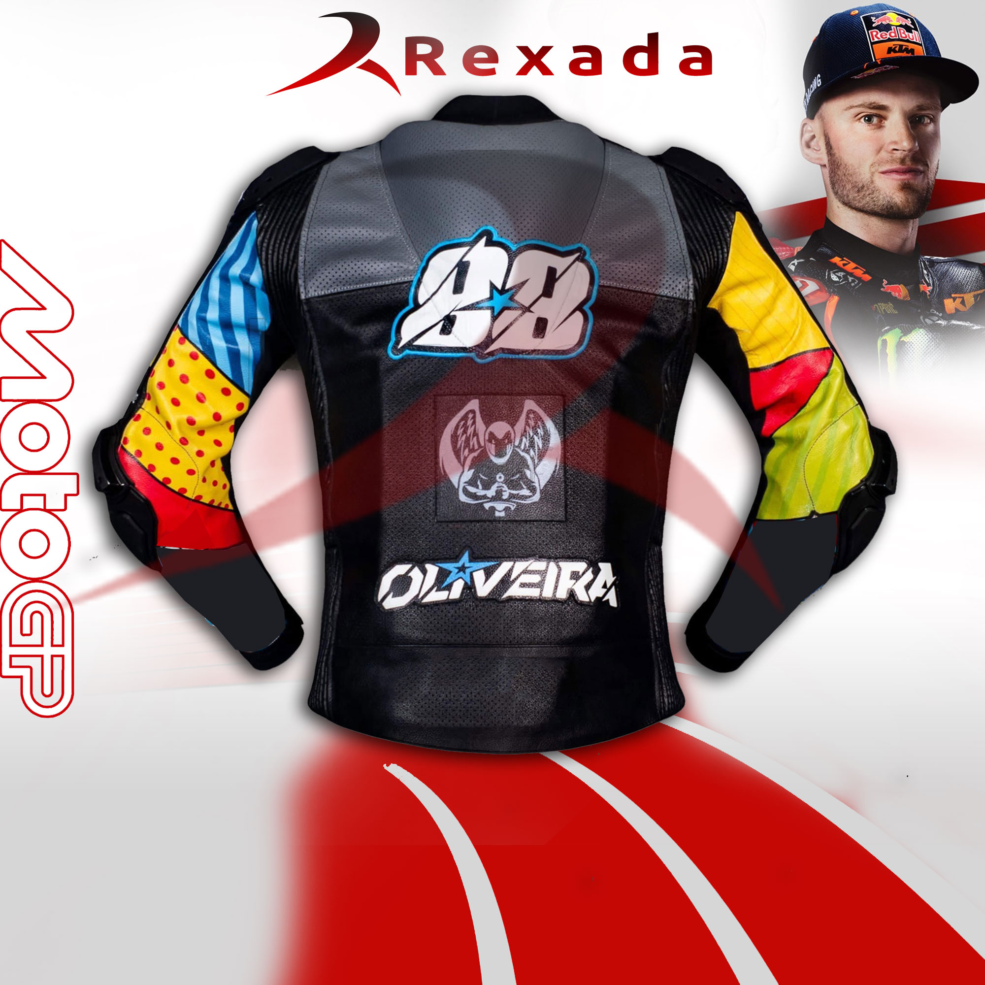 Racing Biker Jacket Miguel Oliveira 2023