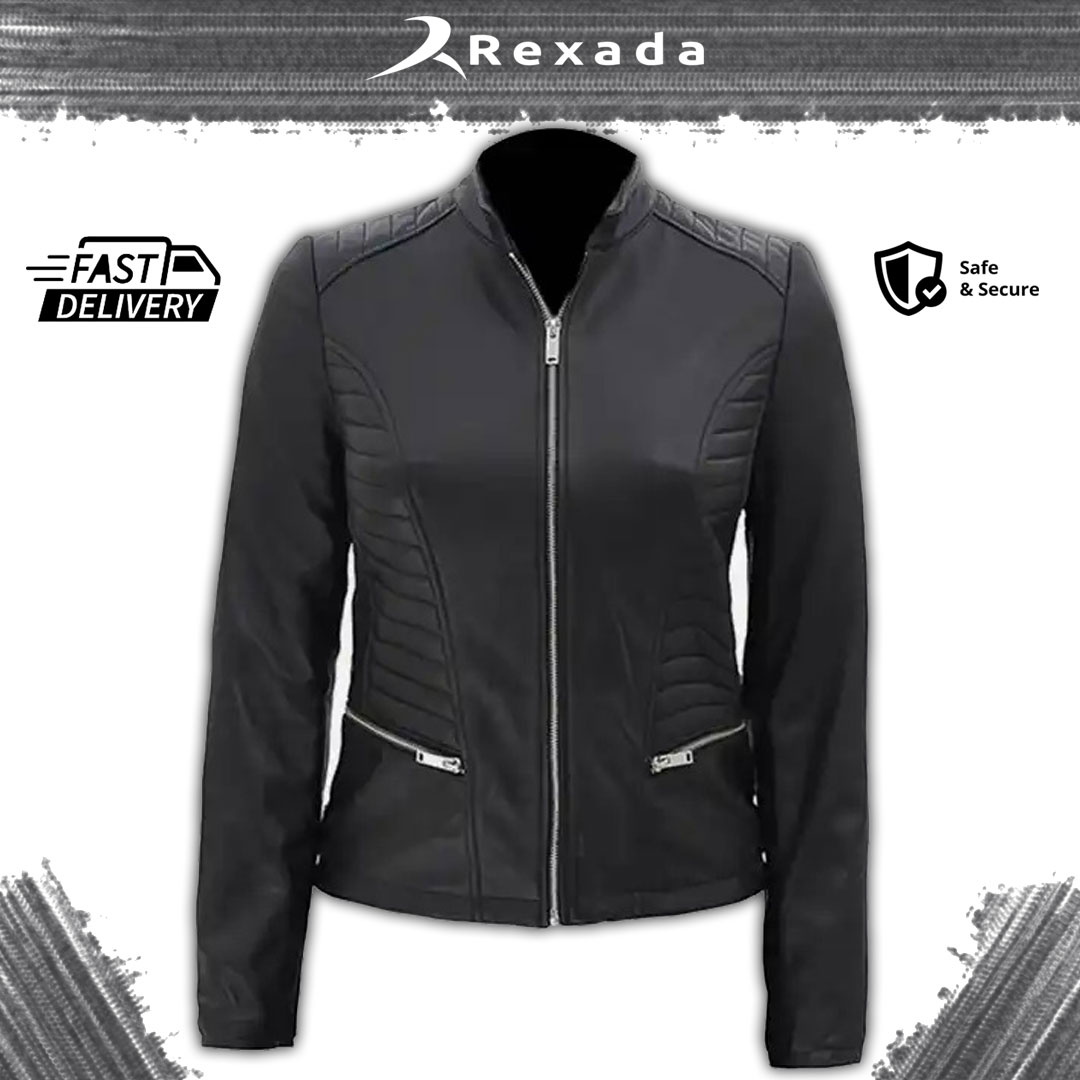 Rexada Margaux Women’s Quilted Luxe Leather Coat – Timeless Grace. Bold Sophistication.
