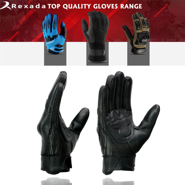 Leather Gel Padded Palm Fingerless Motorcycle Gloves