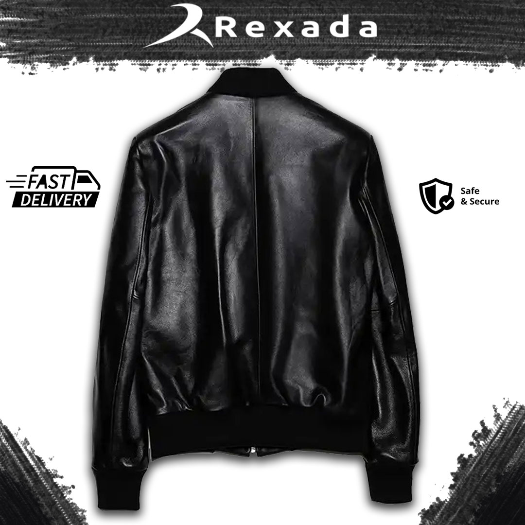 Rexada Veyra Women’s Real Leather Bomber Jacket – Chic Edge. Modern Streetwear.
