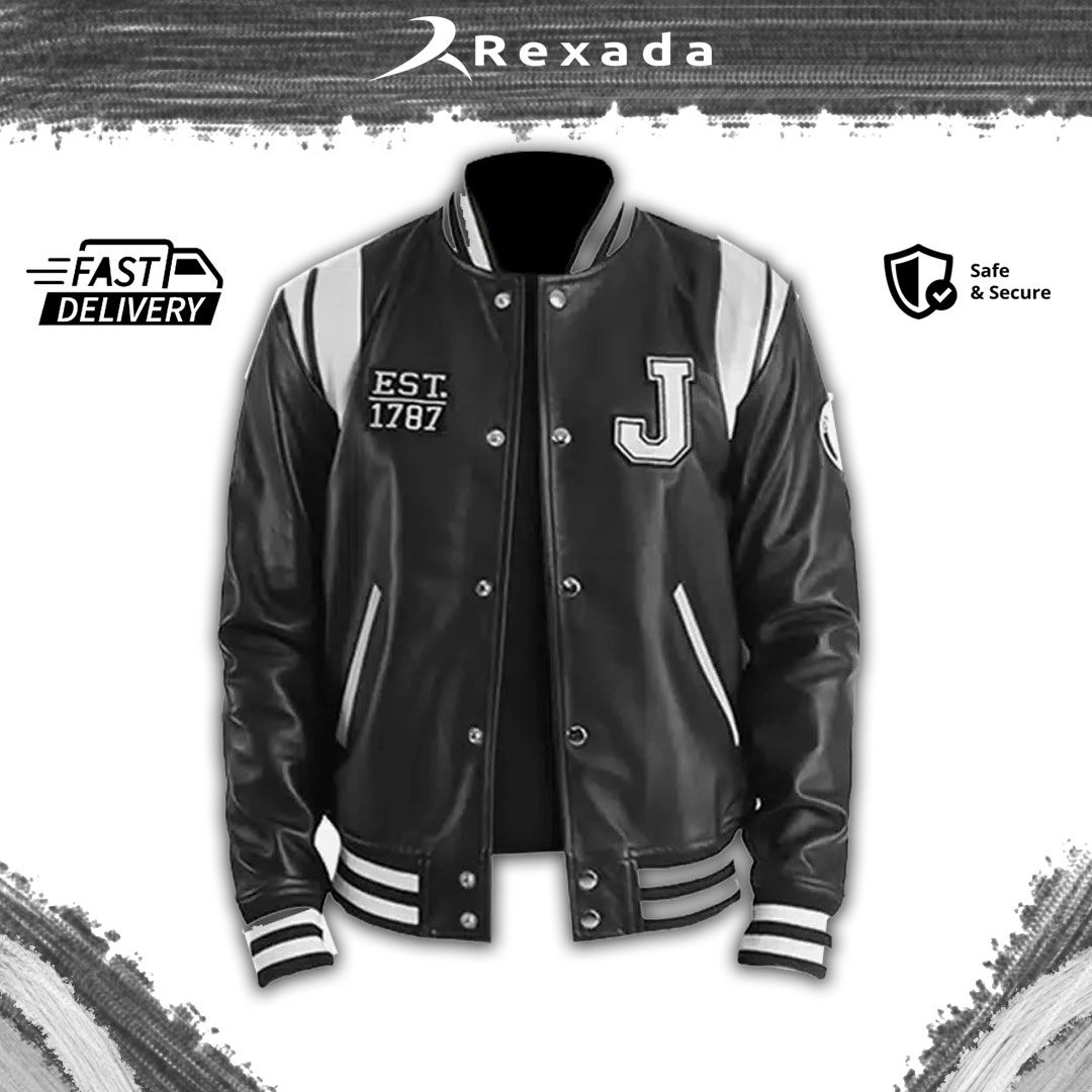 Rexada Jersey Varsity Leather – Effortless Elegance with a Bold Edge