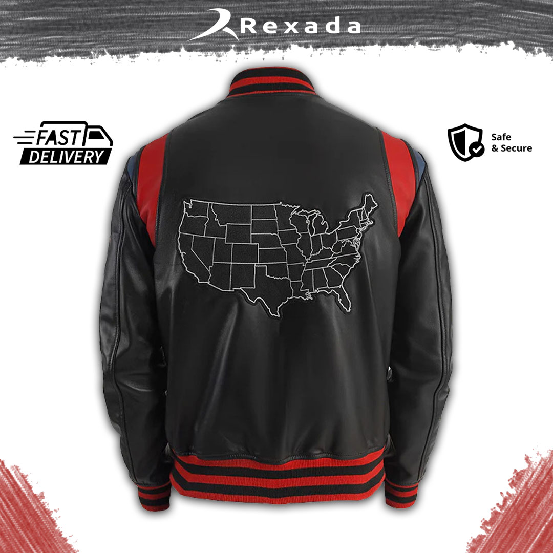 The Rexada Edge Varsity Jacket takes the classic varsity silhouette and gives it a fearless, fashion-forward twist.