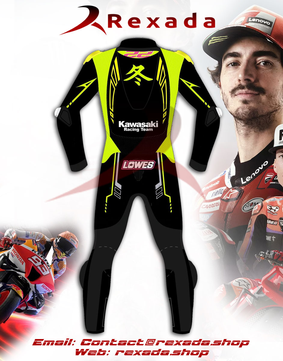 Kawasaki Leathers 1 Piece Alex Lowes 23 