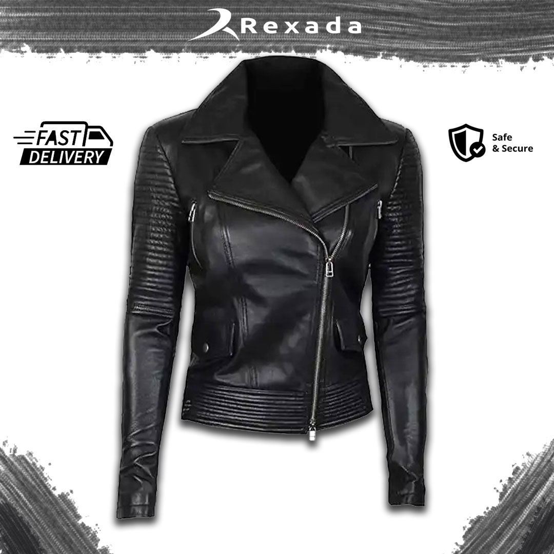 Rexada Luna Women’s Quilted Leather Bomber – Timeless Street Luxury. Boldly Feminine.
