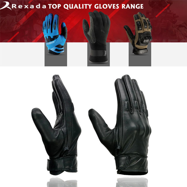 Leather Gel Padded Palm Fingerless Motorcycle Gloves