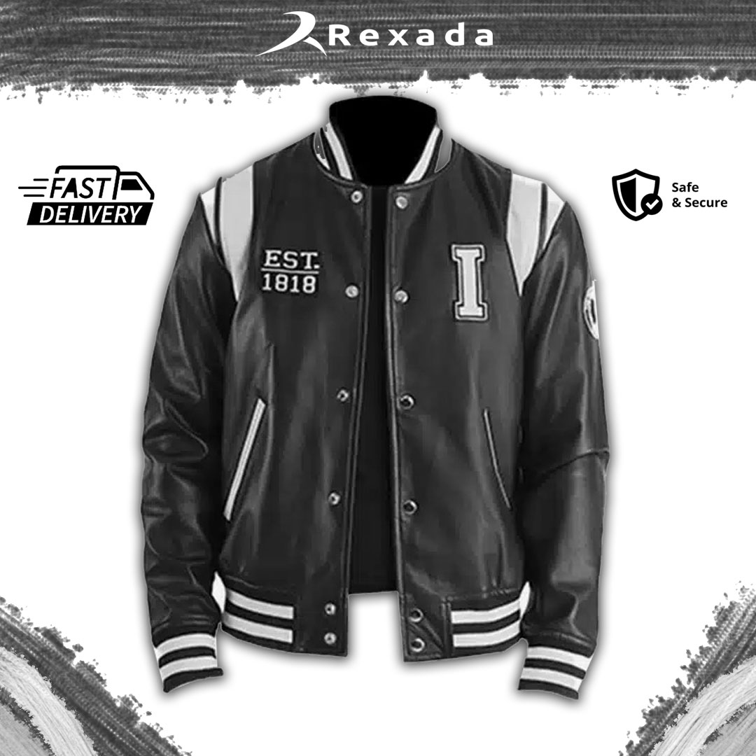 Rexada IIIinois Varsity Leather Jacket – Where Classic Heritage Meets Modern Glamour