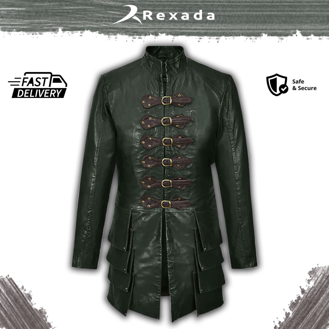 Rexada Chris Pine Dungeons & Dragons Leather Trench Coat – Heroic Style Meets Legendary Craftsmanship