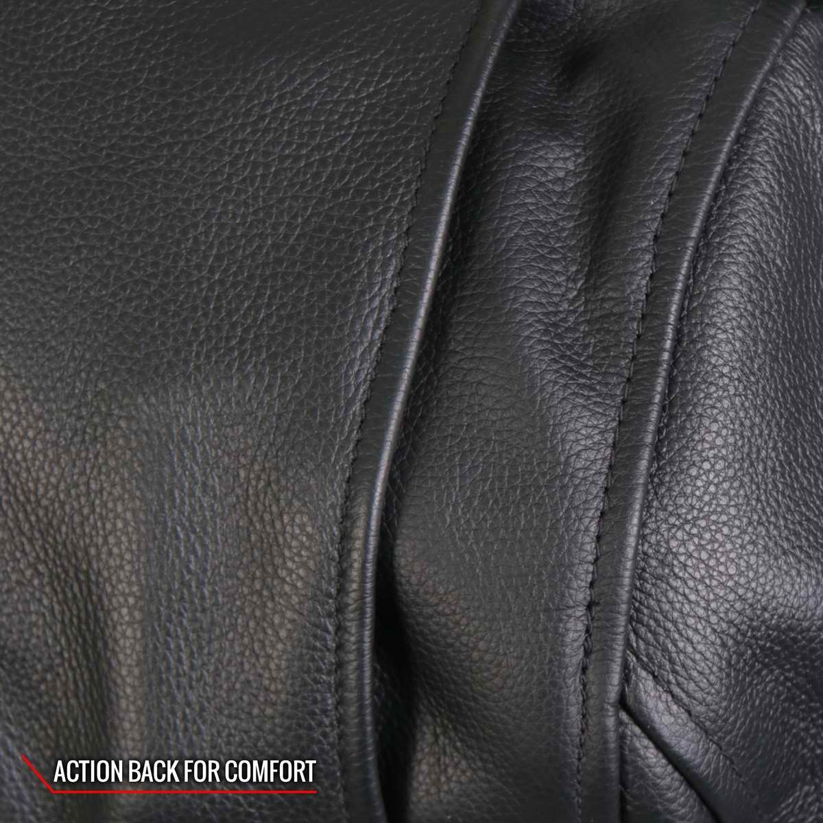 Men’s Black ‘Skull And Crossbones' Motorcycle Leather Jacket