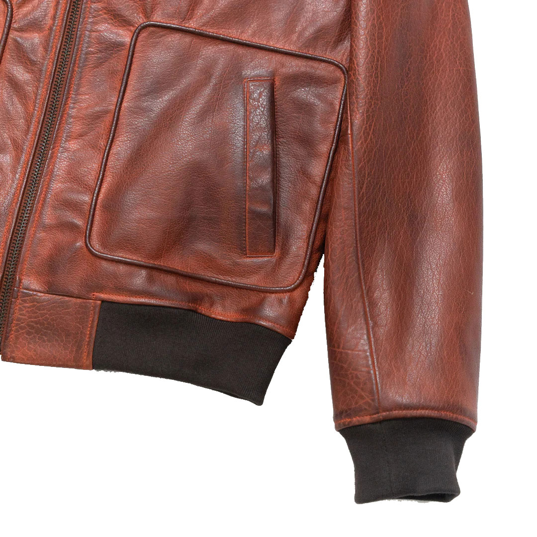 Buffalo Grain Maverick Leather Bomber Jacket – Limited Edition