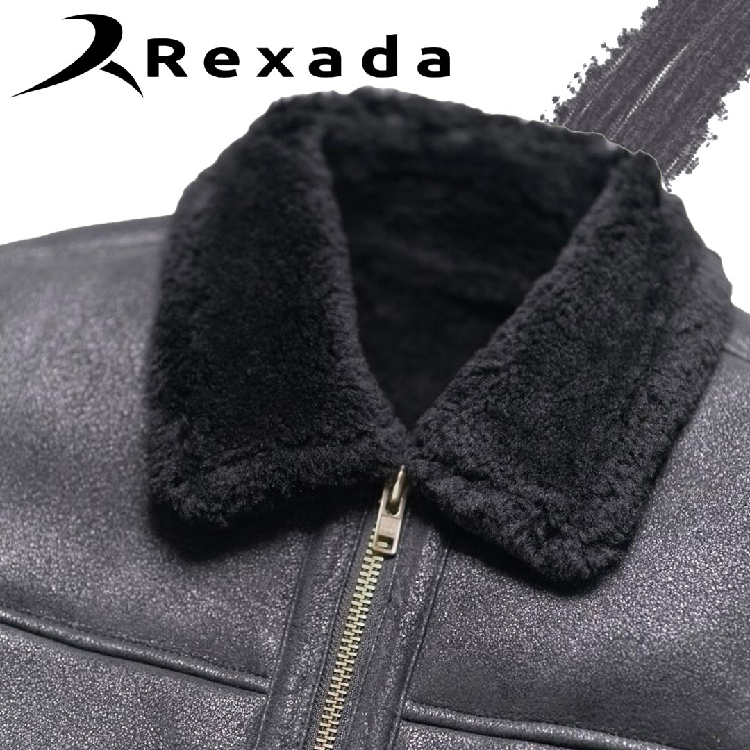 Shearling Leather Bomber Jacket