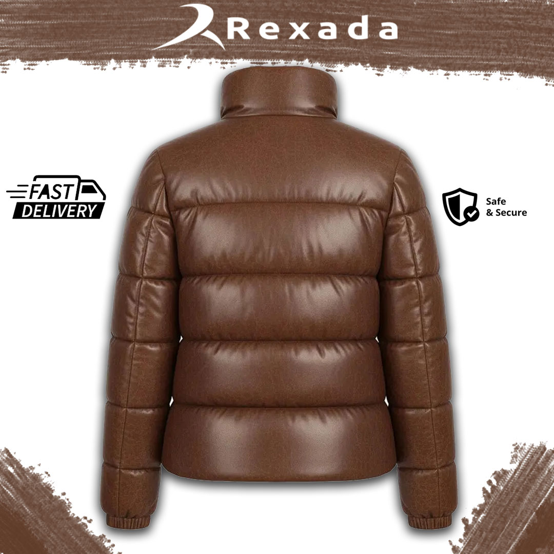 Rexada Lyra Puffer Jacket – Women’s Gloss Quilted Outerwear