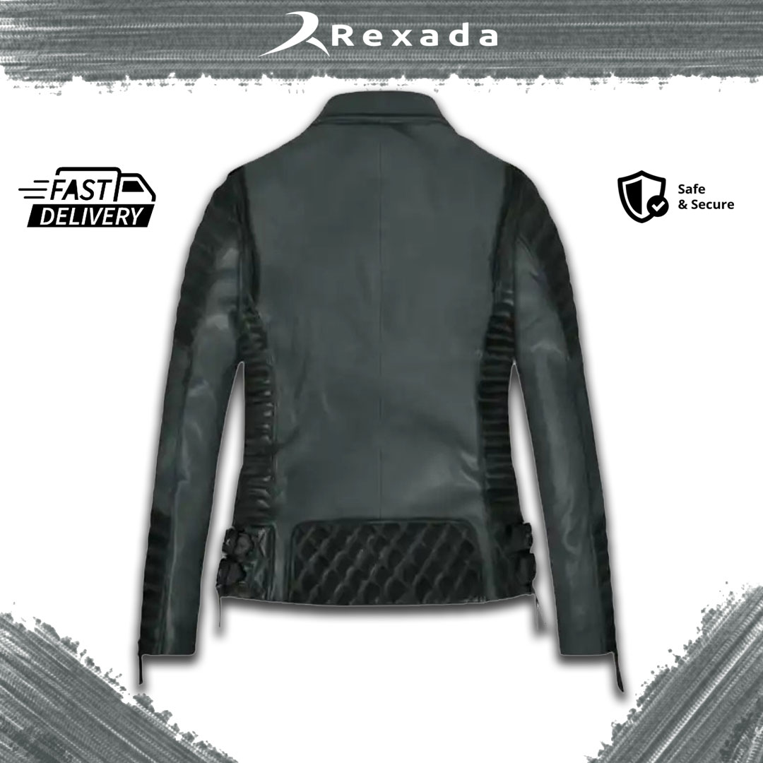 Rexada Celeste Women’s Quilted Leather Jacket – Classic Luxury. Modern Confidence.