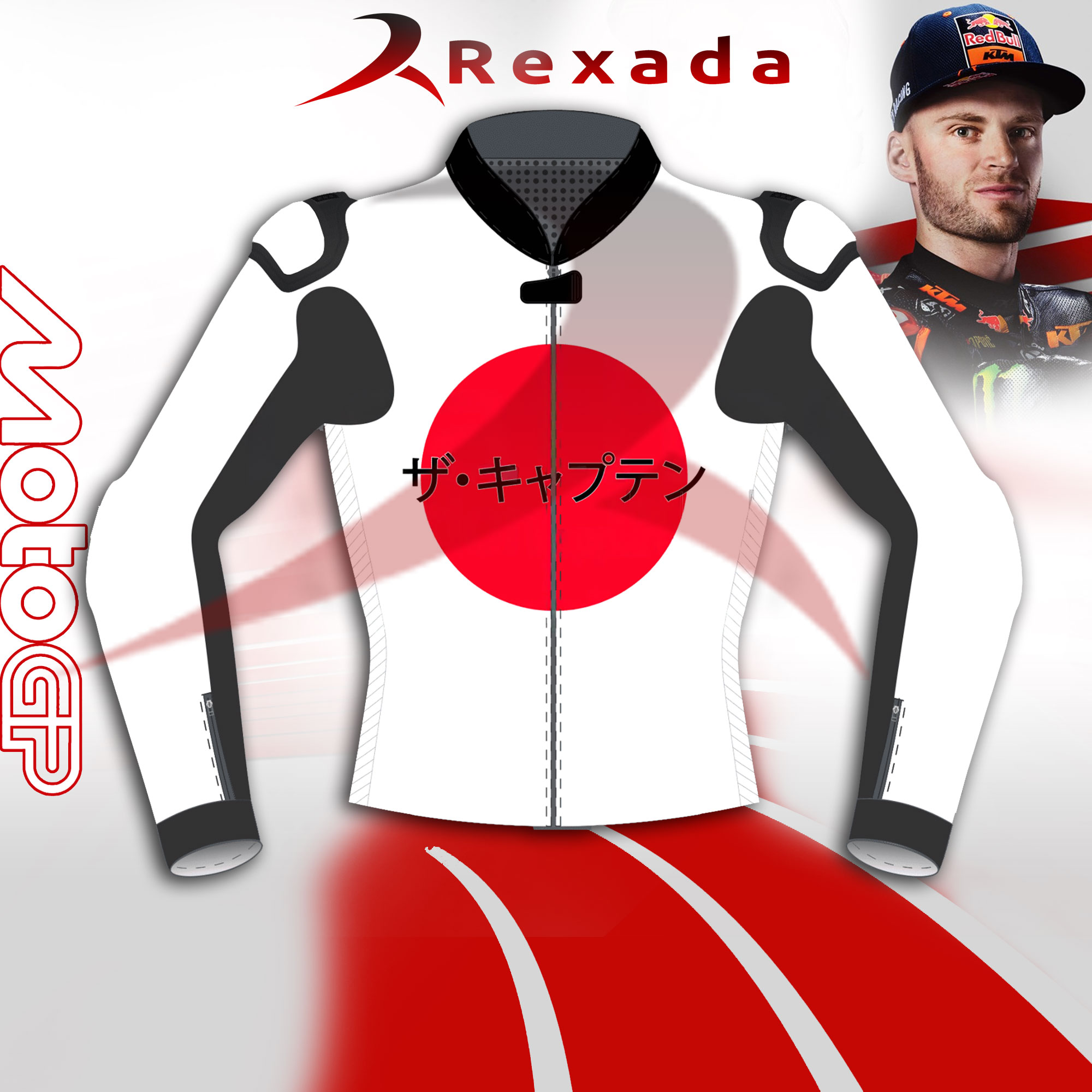 All White Motorcycle Jacket Aleix Espargaro Winter Test 2024