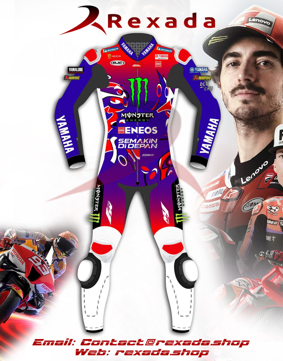 Fabio Quartararo Racing Leathers MotoGP 2025 Le Mans