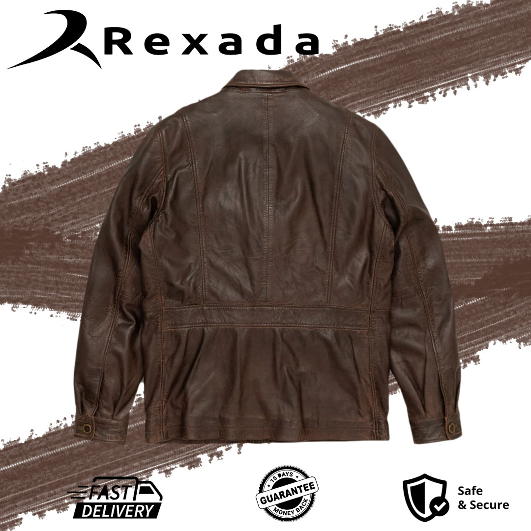 Vintage Brown Outlander Leather Jacket | Rexada