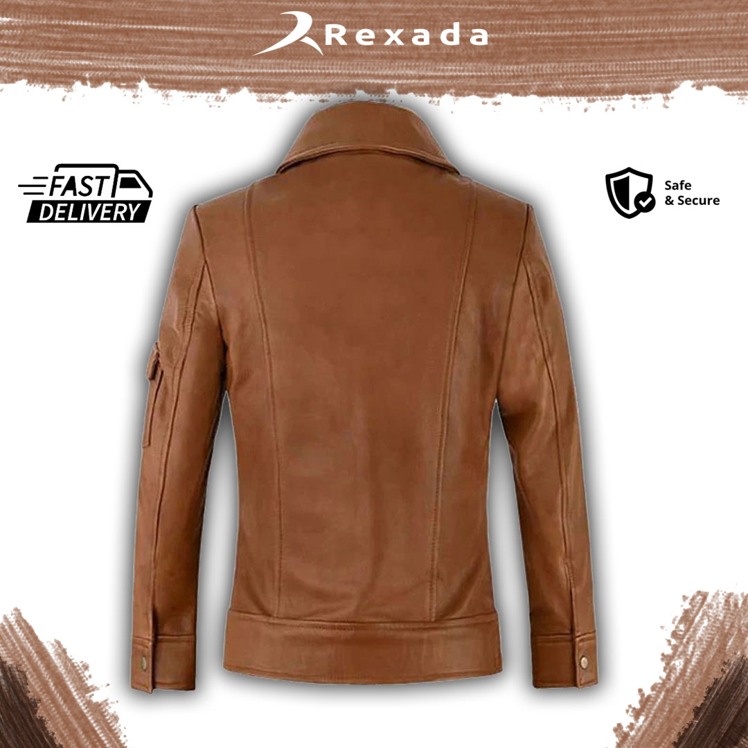 Rexada Westline Men’s Real Leather Trucker Jacket – Classic Edge. Modern Attitude.
