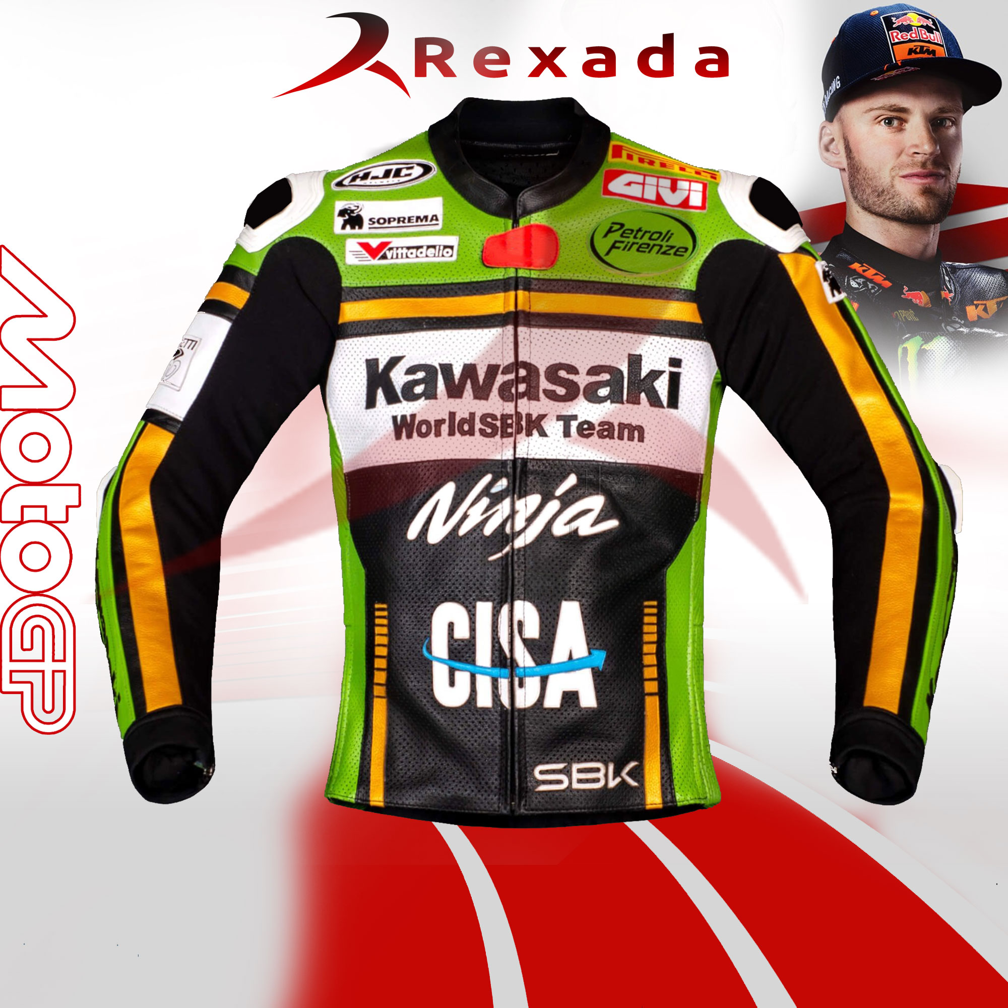 Leather Kawasaki Jacket Garrett Gerloff SBK 2025