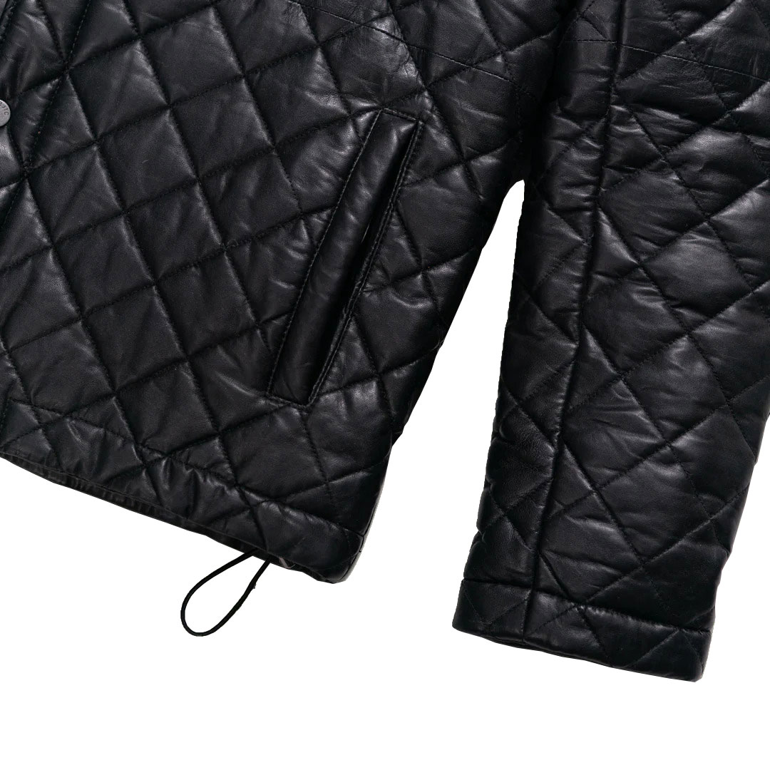 Black Summit Quilted Leather Jacket – Men’s Classic Style