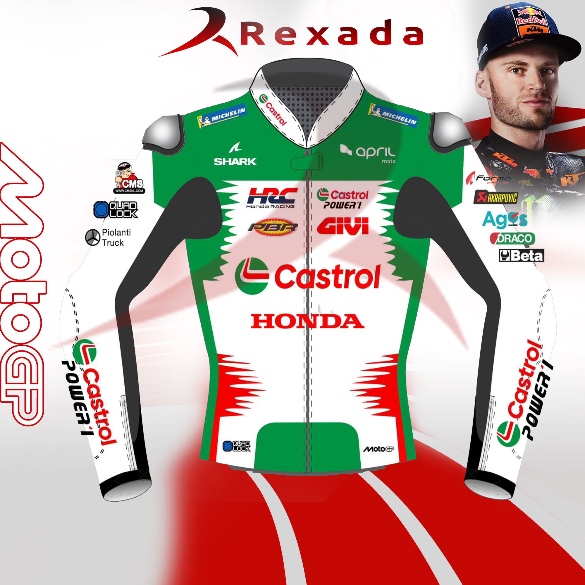 Castrol Leather Jacket Johann Zarco MotoGP 2025