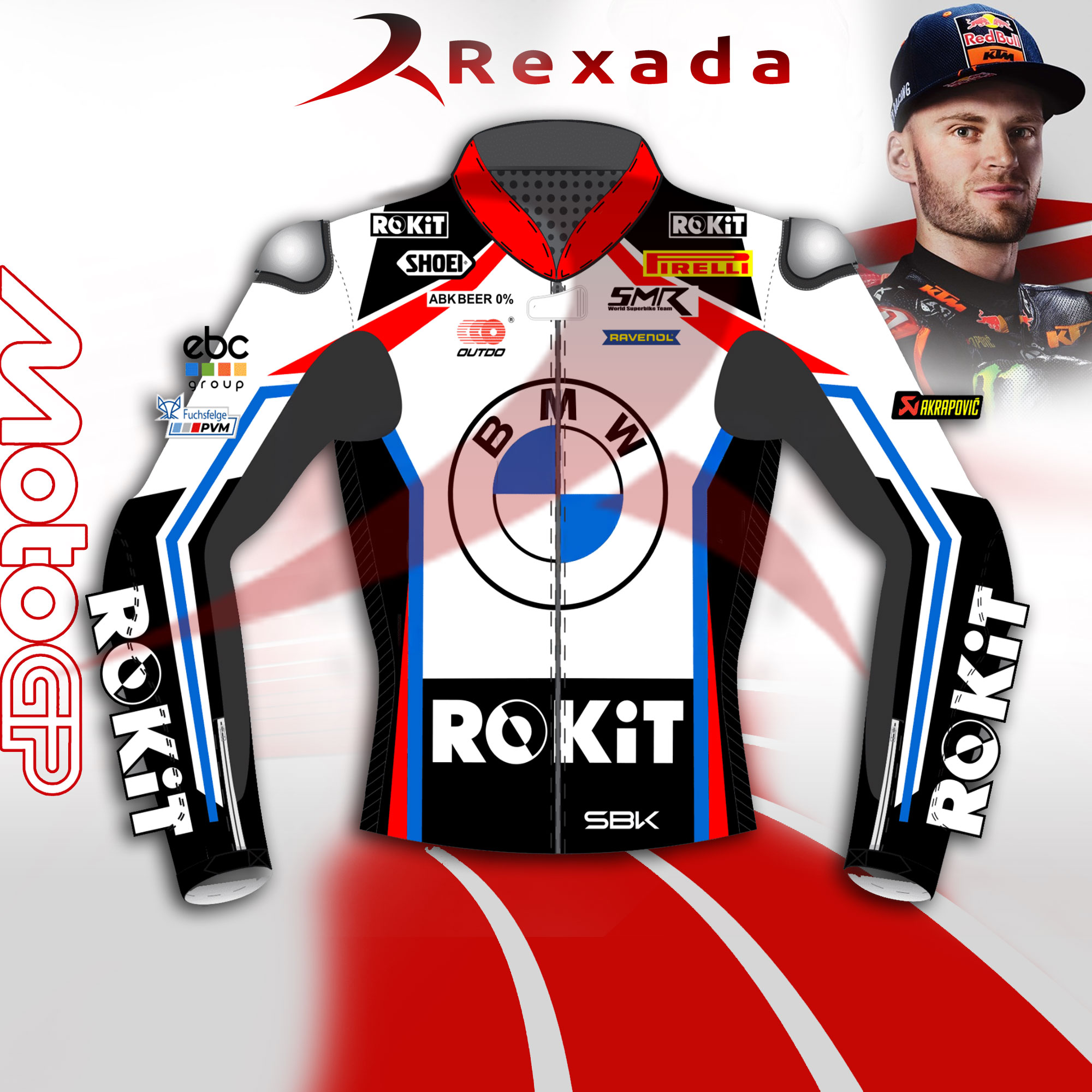 BMW Leather Biker Jacket SBK 2024