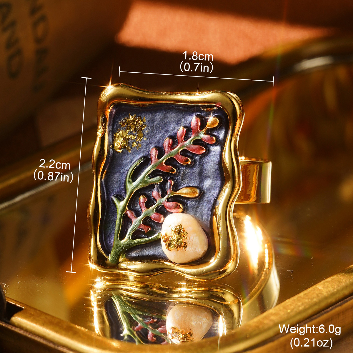 Handcrafted Floral Statement Ring