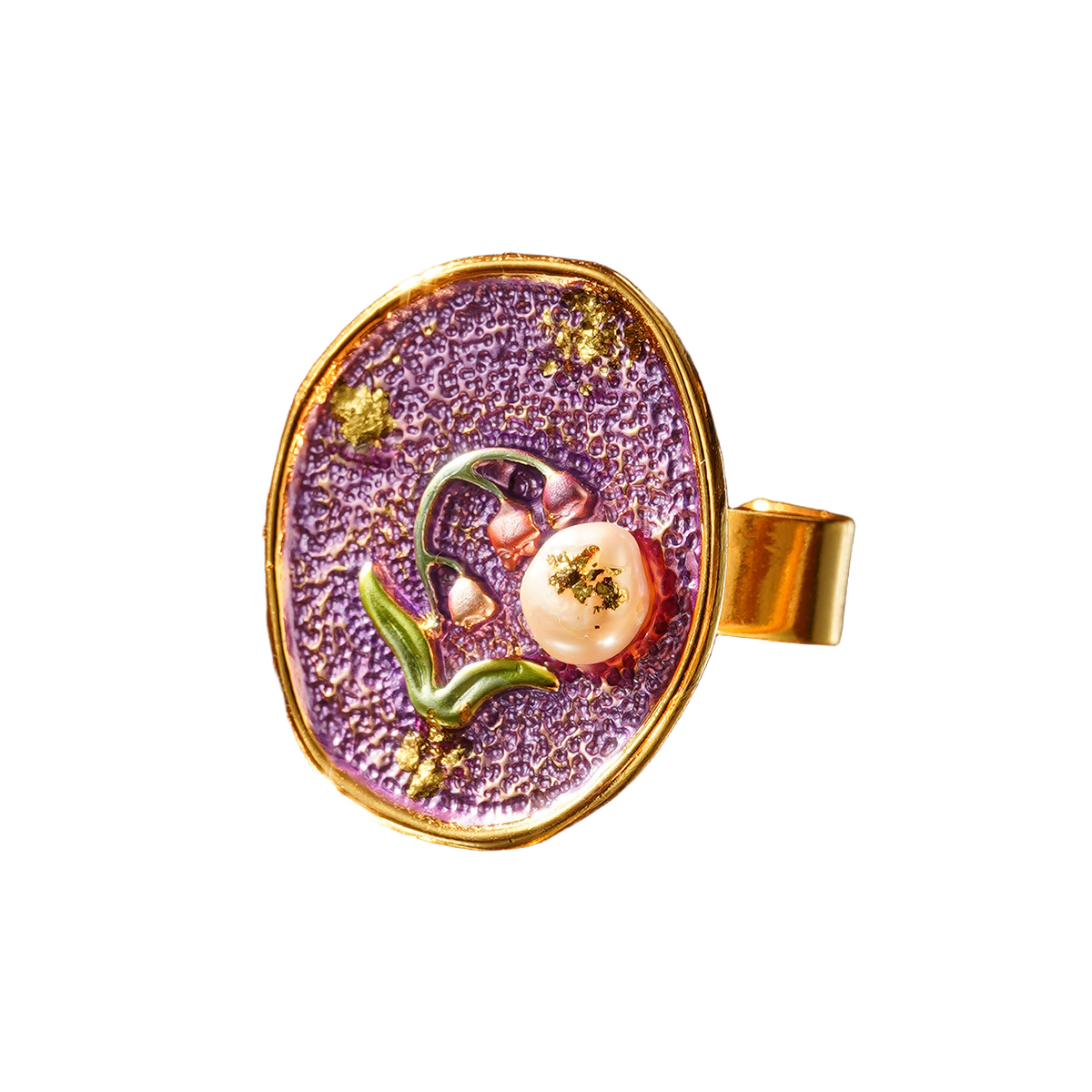 Handcrafted Floral Gold Ring