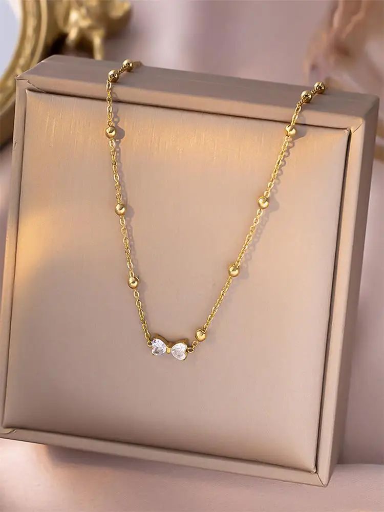 Elegant Golden Butterfly Pendant Necklace