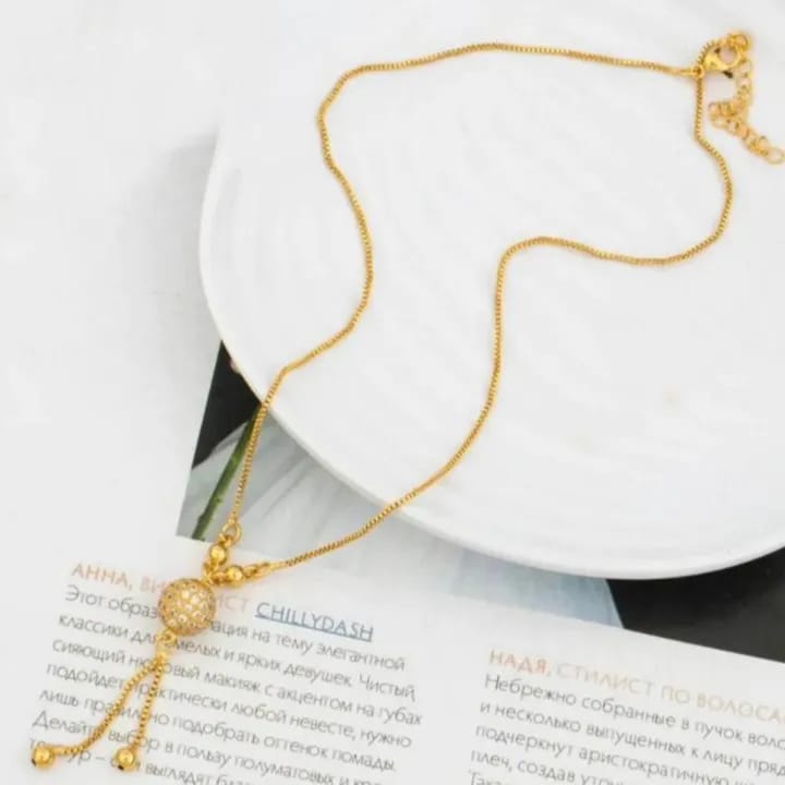 Elegant Gold-Tone Pendant Necklace