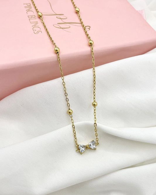 Elegant Golden Butterfly Pendant Necklace