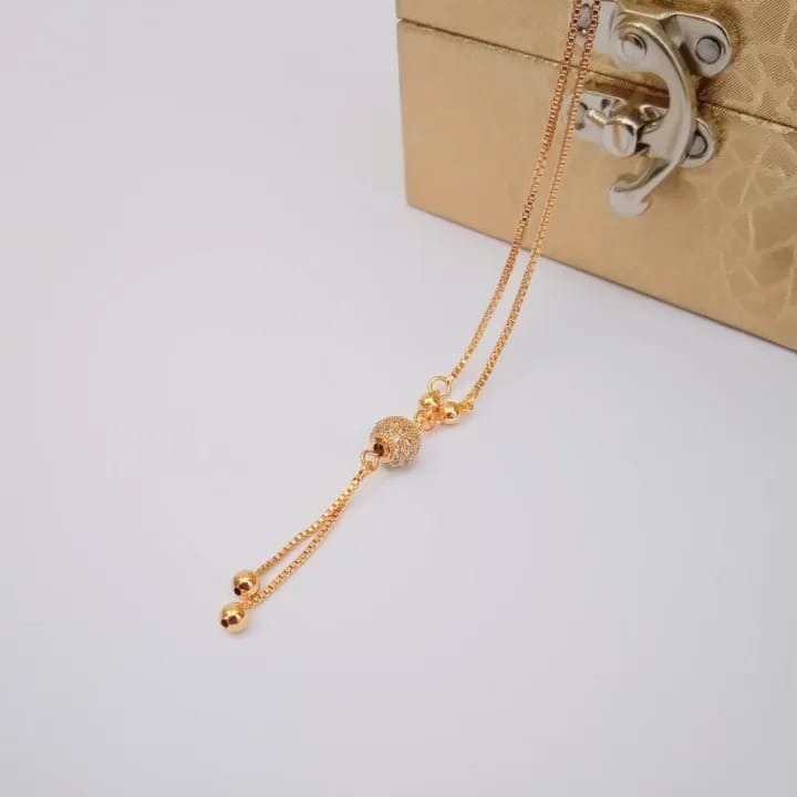 Elegant Gold-Tone Pendant Necklace