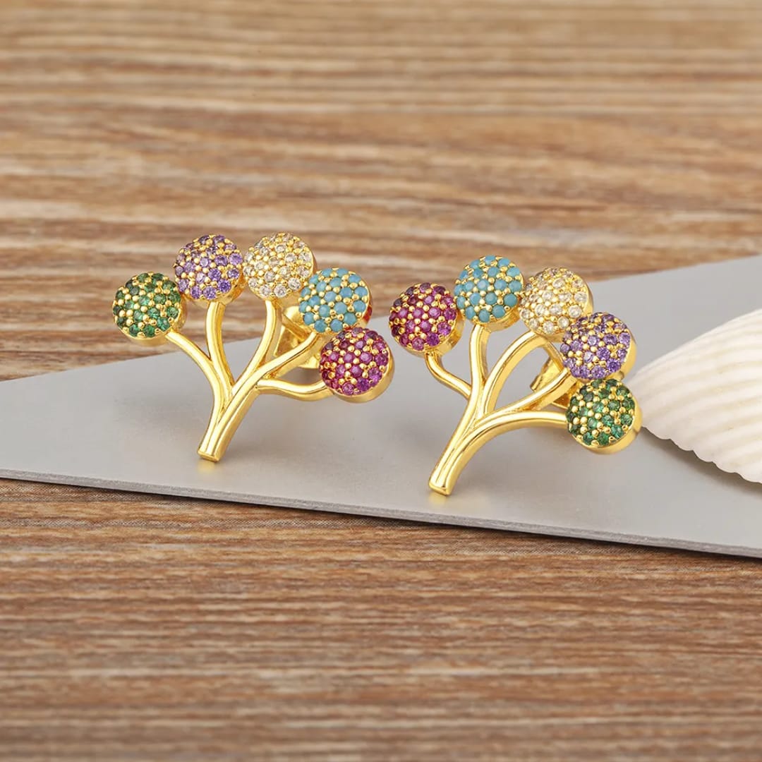 Colorful Tree Shaped Jewellery Set