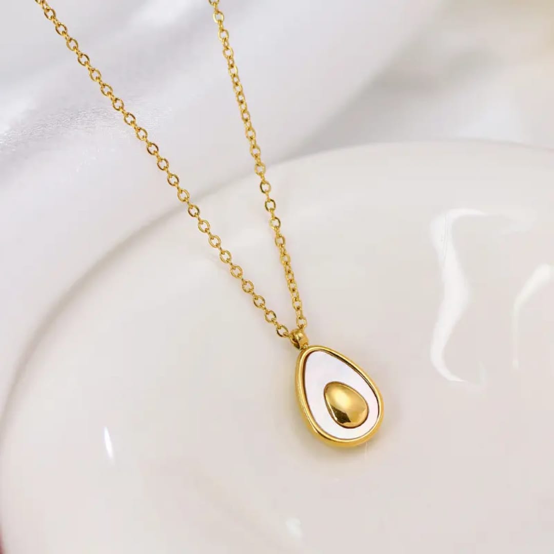 Golden Egg Pendant Necklace