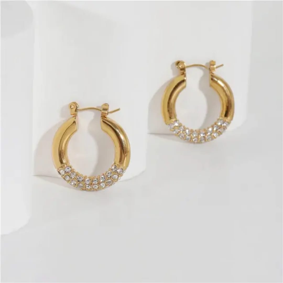 Golden Hoop Earrings