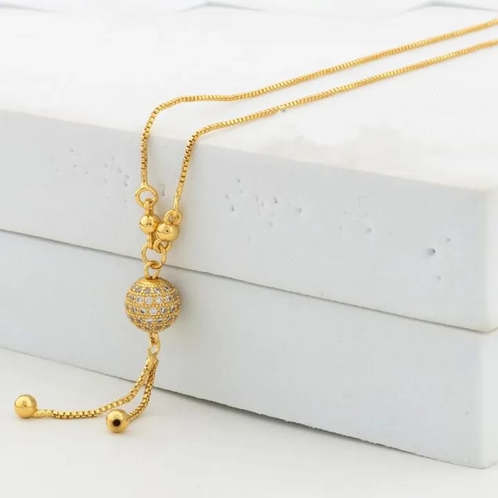 Elegant Gold-Tone Pendant Necklace
