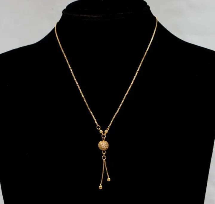 Elegant Gold-Tone Pendant Necklace