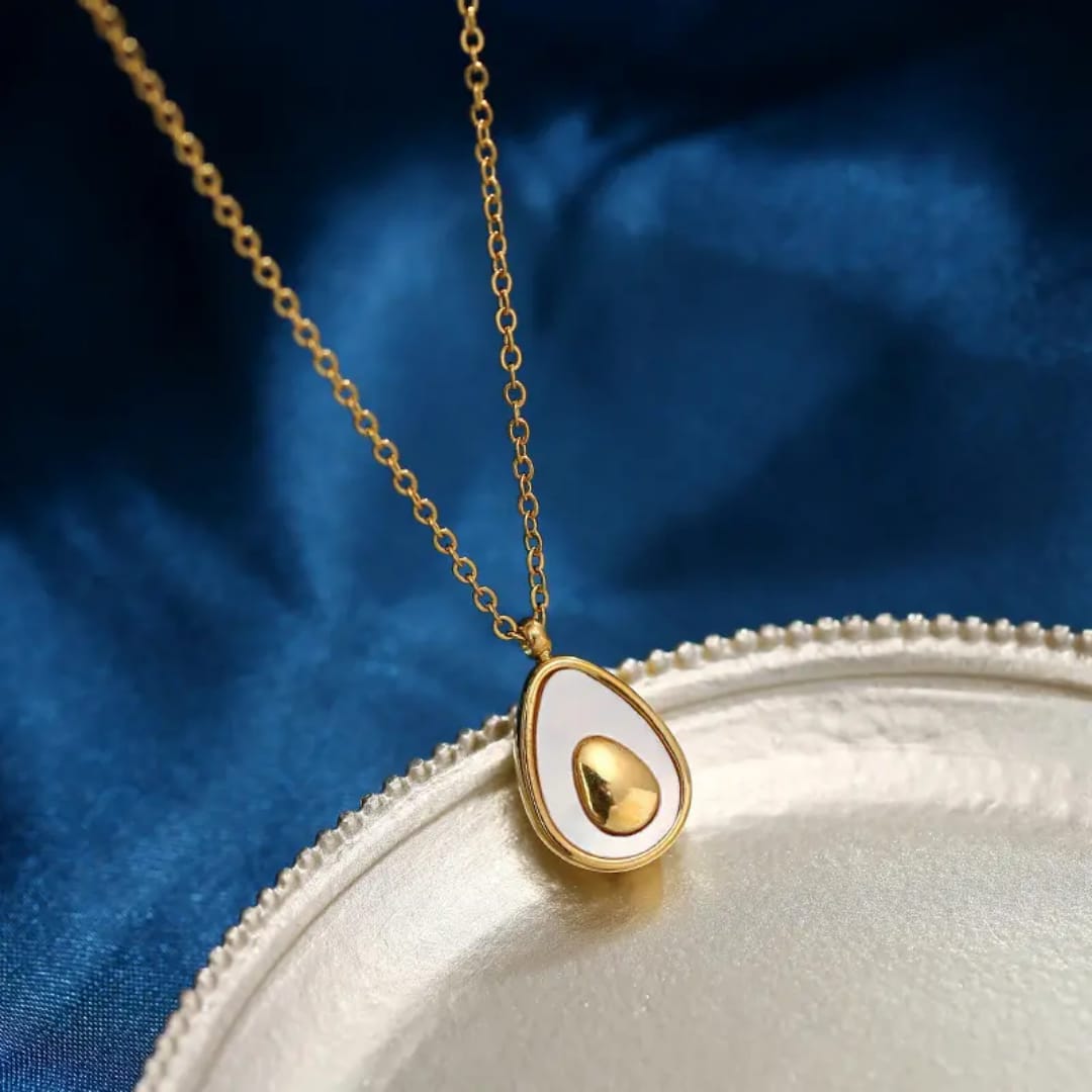 Golden Egg Pendant Necklace