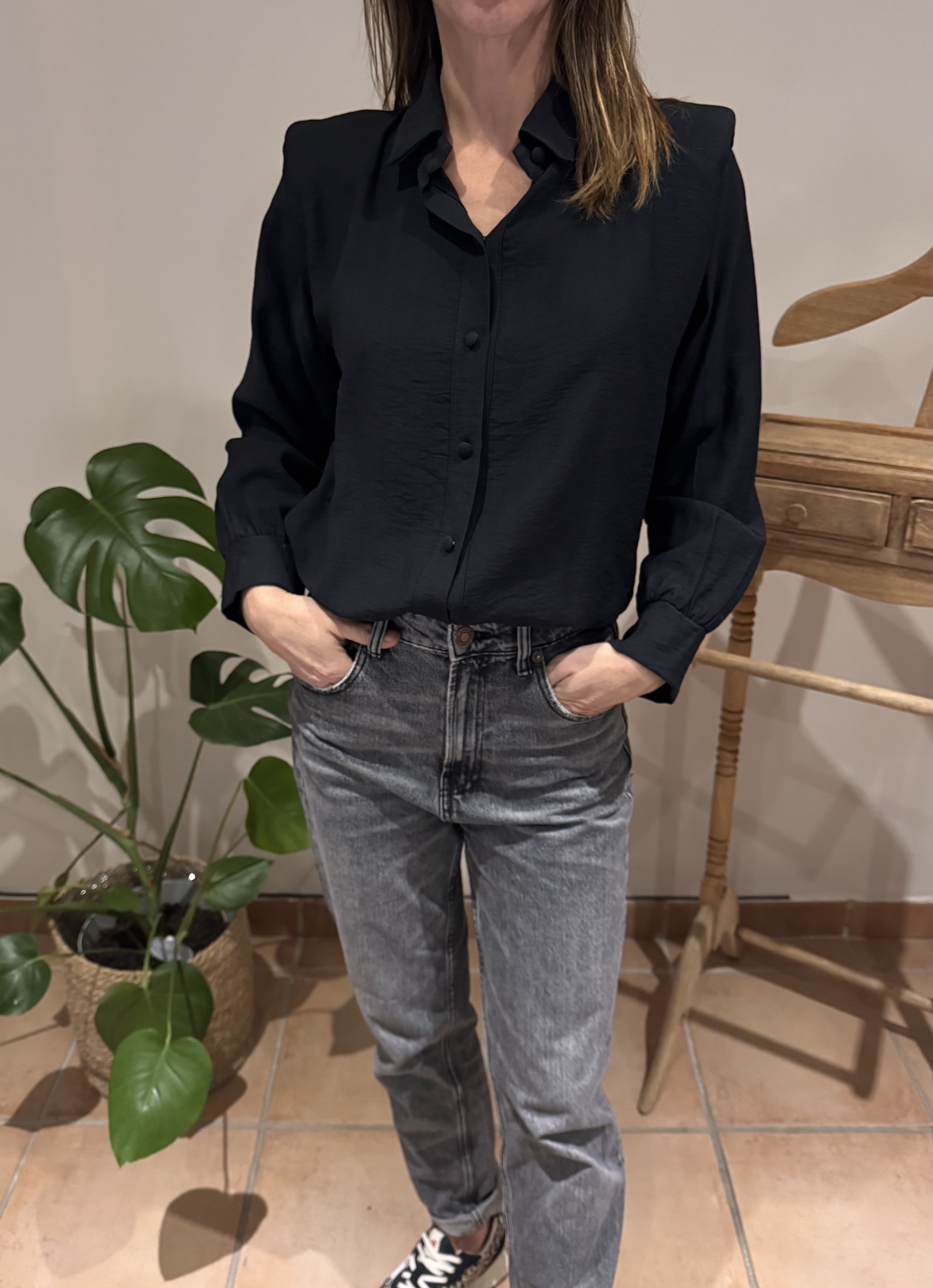 Chemise Félicie noir