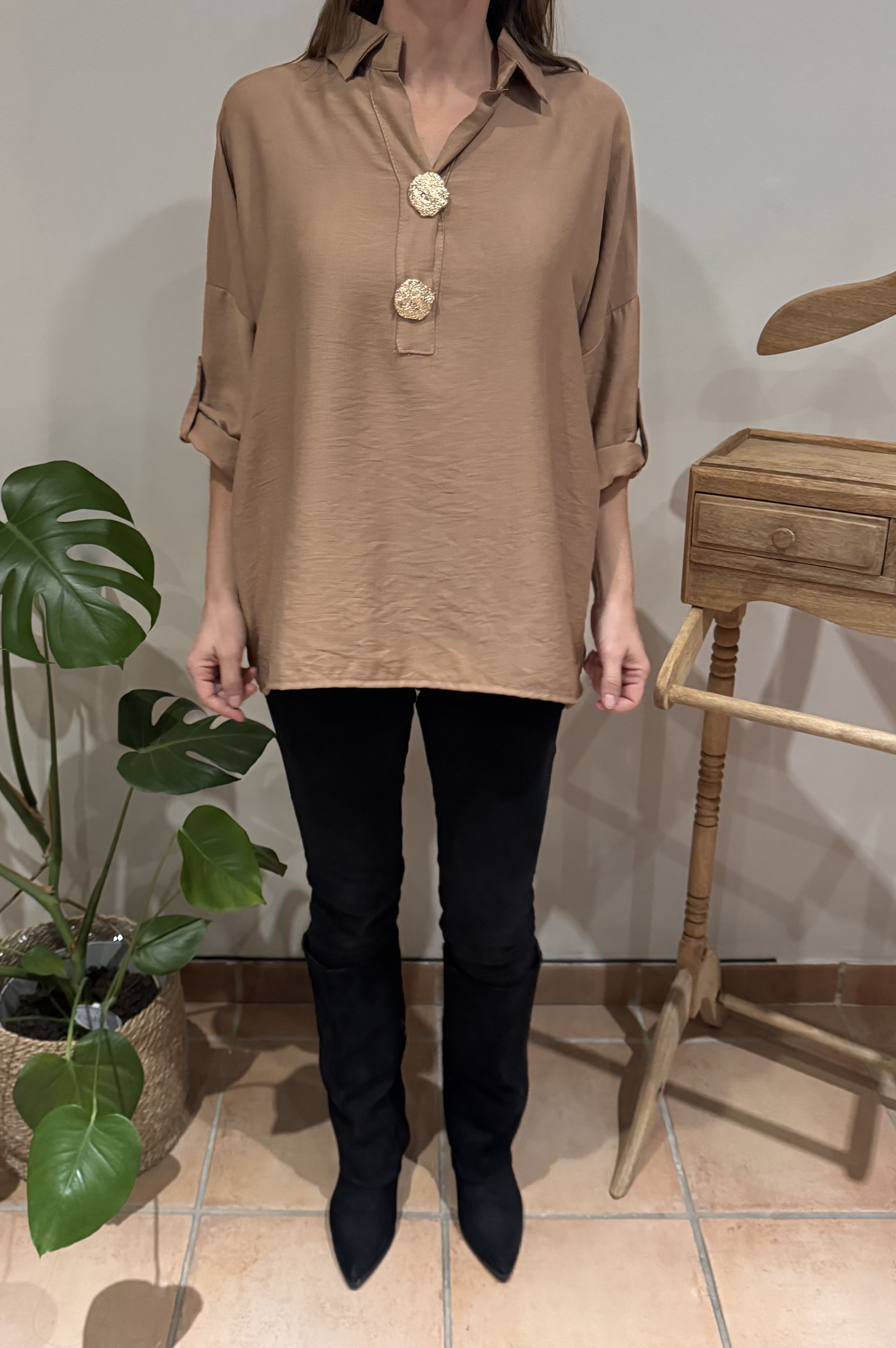 Blouse Malorie camel