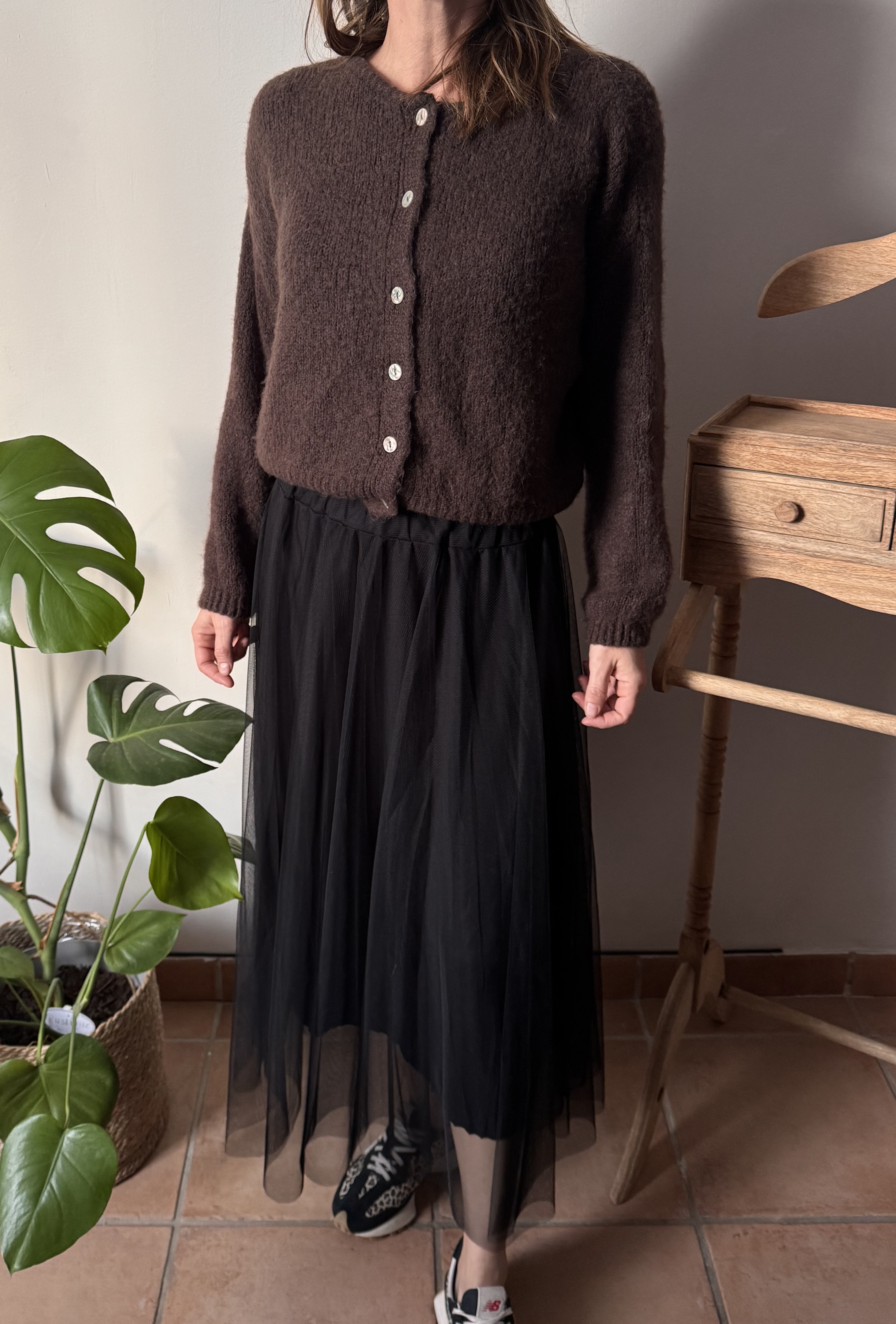 Cardigan Soline marron