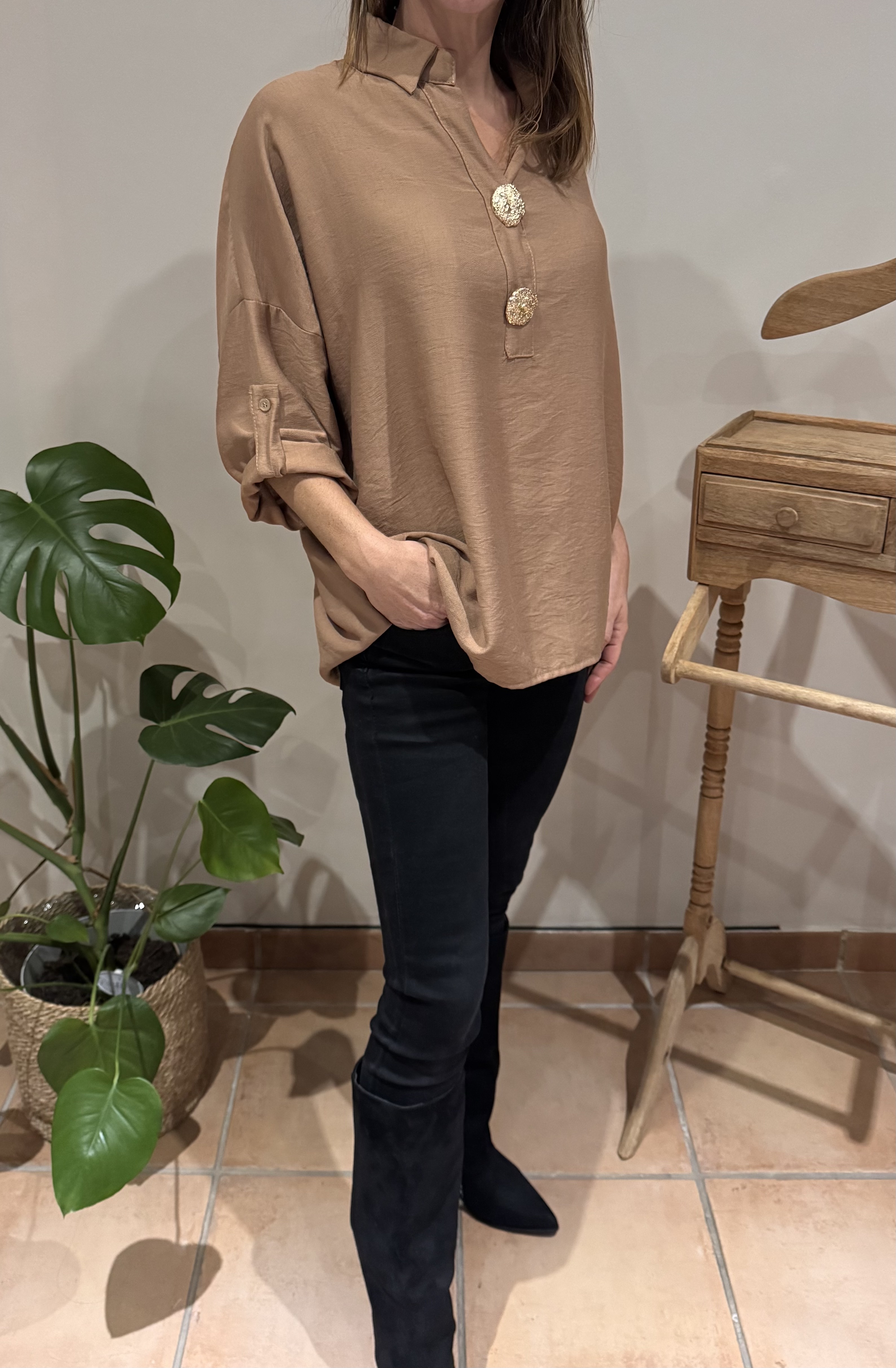 Blouse Malorie camel