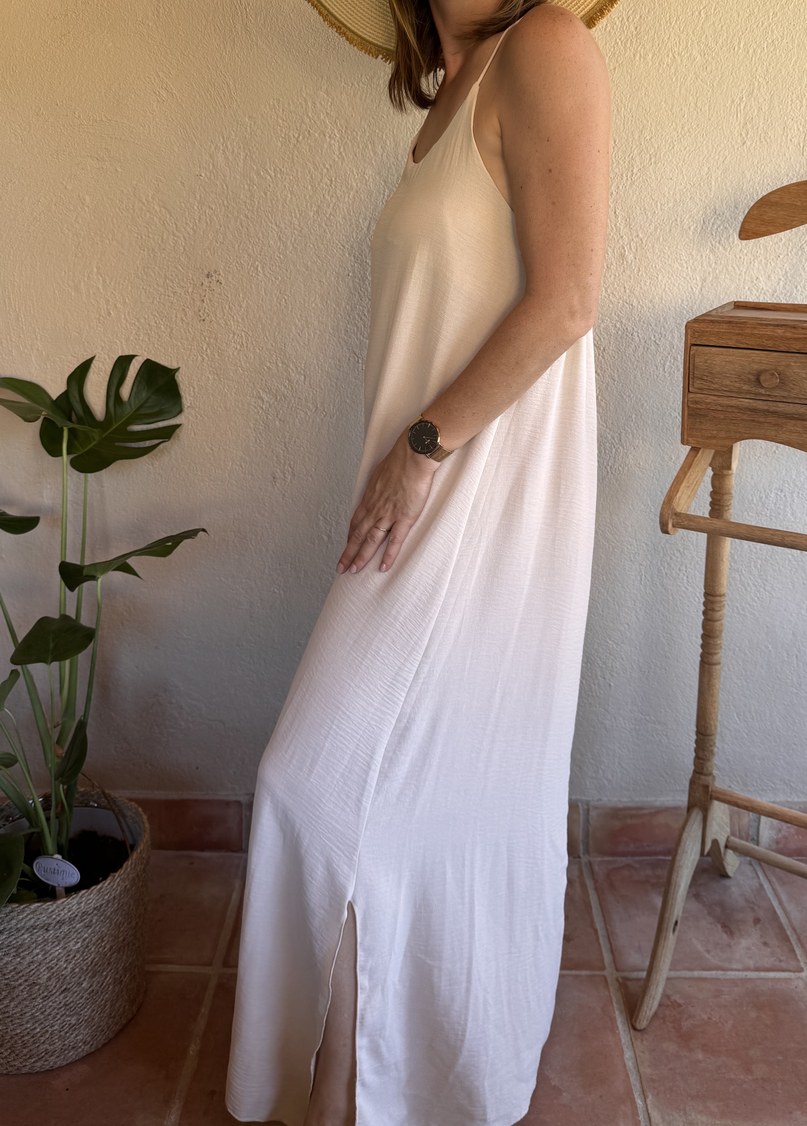 Robe longue fines bretelles