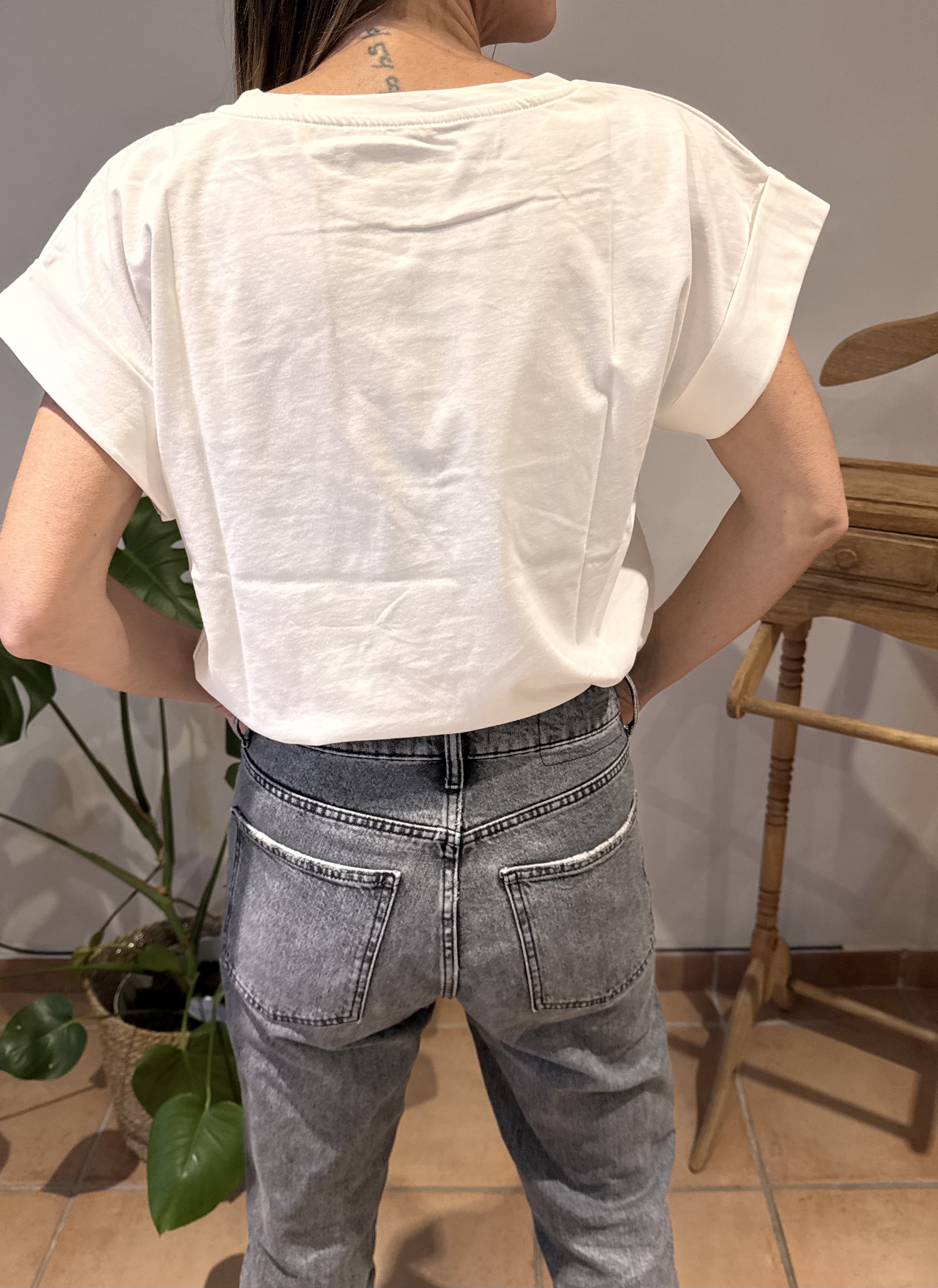 T-shirt Sardines blanc