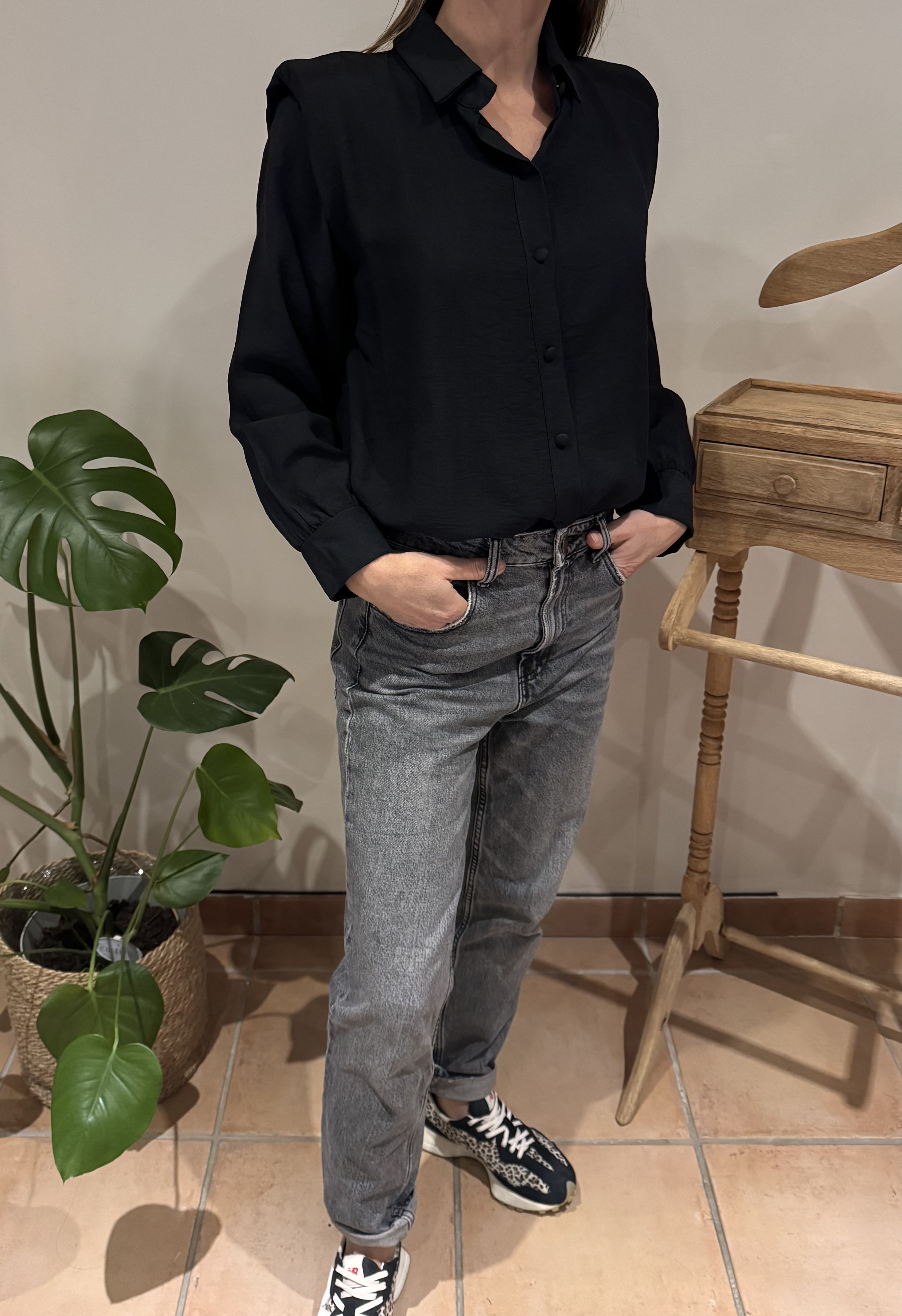 Chemise Félicie noir