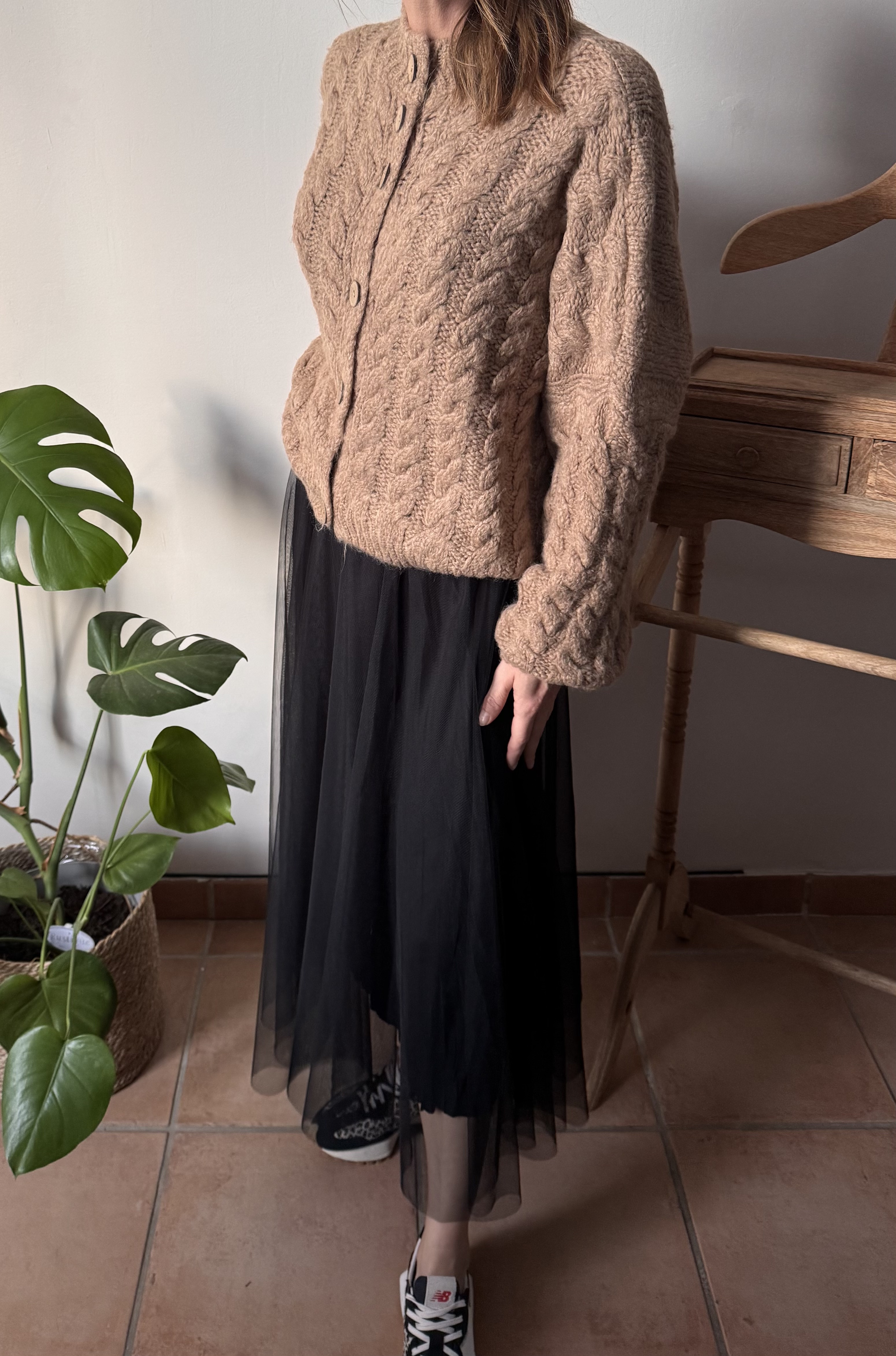 Cardigan Anaïs camel