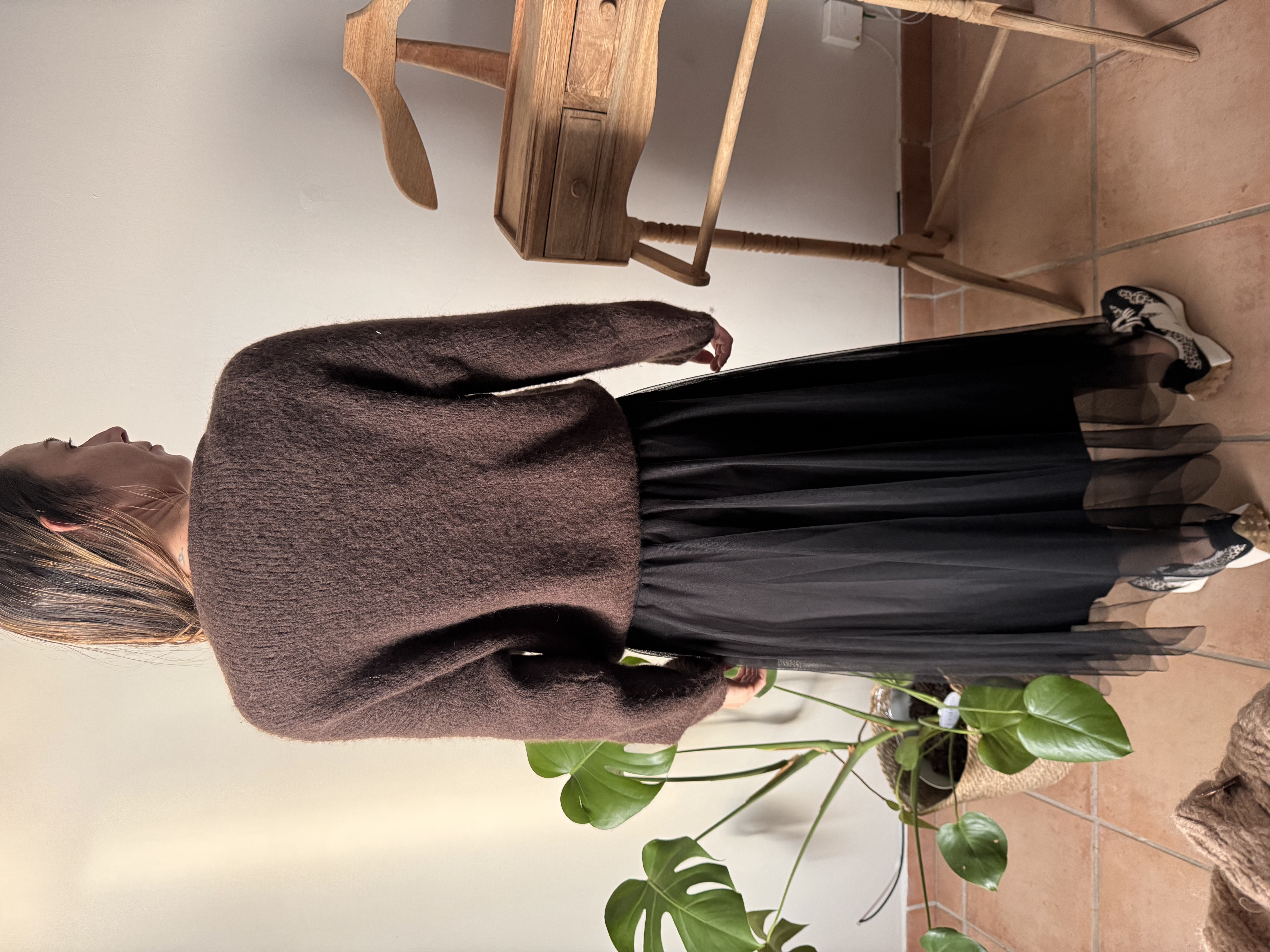 Cardigan Soline marron