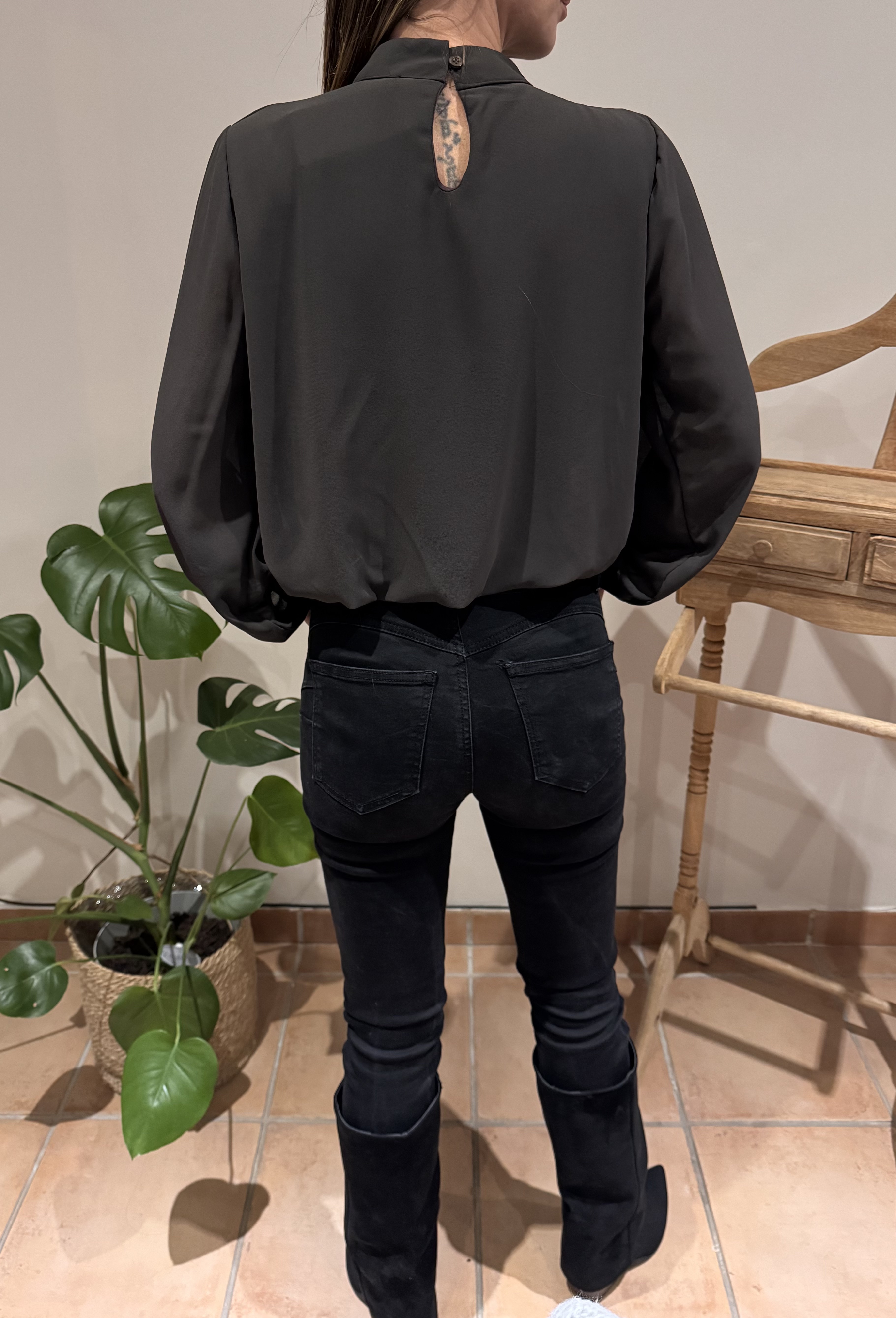 Blouse Célestine marron