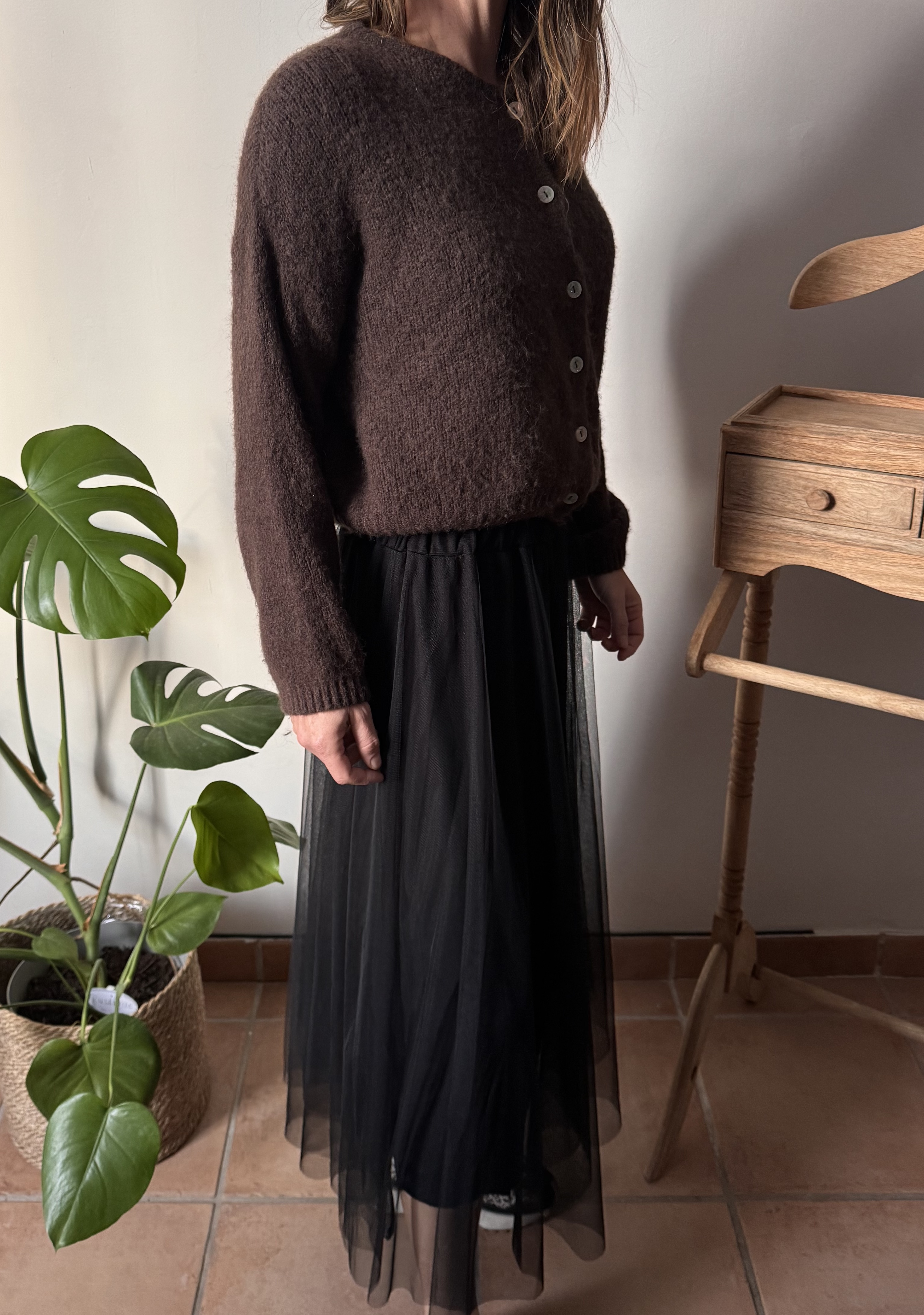 Cardigan Soline marron